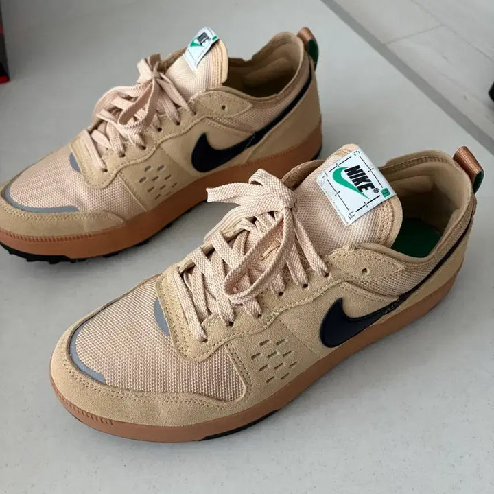 [BUNJANG] Nike Beige Suede Sneakers 270 / 나이키 베이지 스웨이드 운동화 270