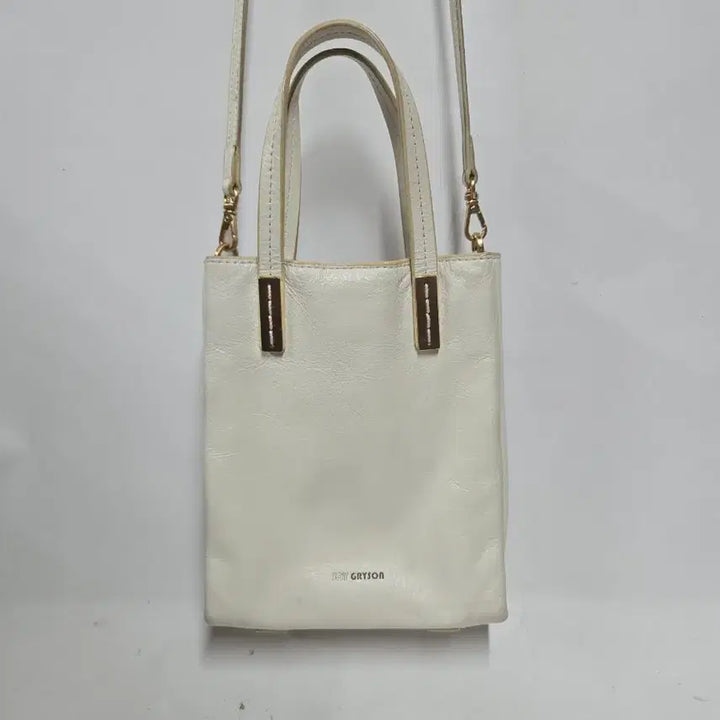 [BUNJANG] Joy Gryson White Mini Tote Bag Shoulder Bag / 조이그라이슨 화이트 미니 토트백 겸 숄더백