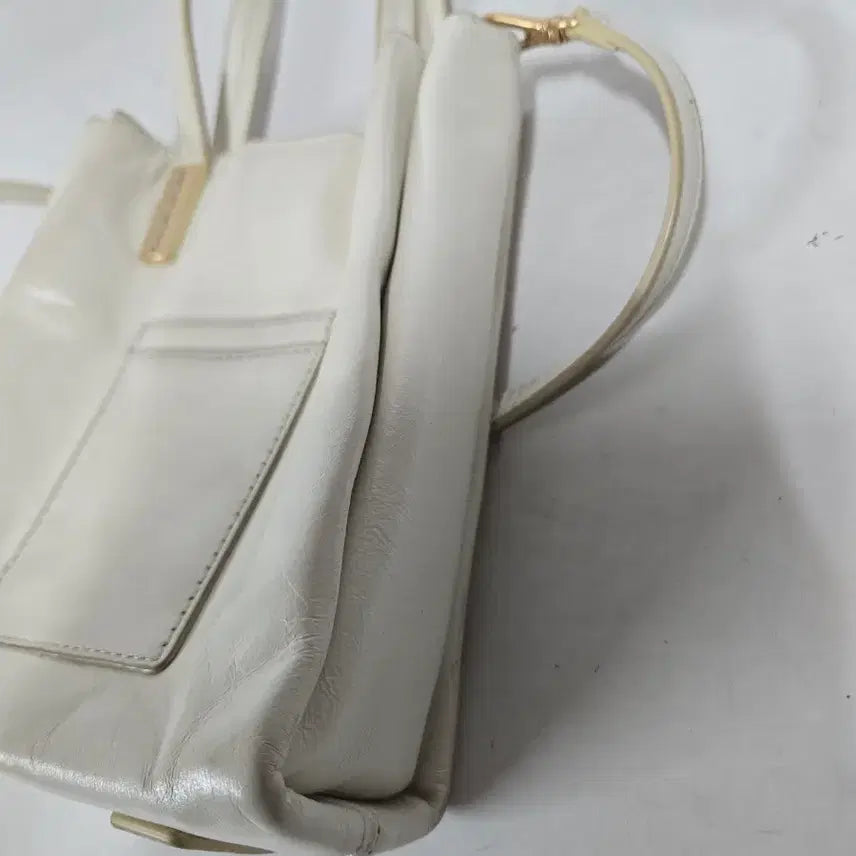 [BUNJANG] Joy Gryson White Mini Tote Bag Shoulder Bag / 조이그라이슨 화이트 미니 토트백 겸 숄더백