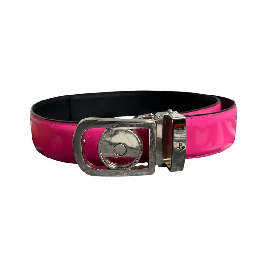 [BUNJANG] Vintage Enamel Belt - Pink / Vtg 에나멜 벨트 핑크