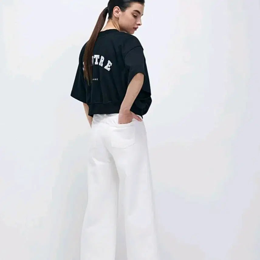 [BUNJANG] System 2022 Embroidered Cropped Jumper / 2022.시스템)자수 봉제라인 크롭점퍼