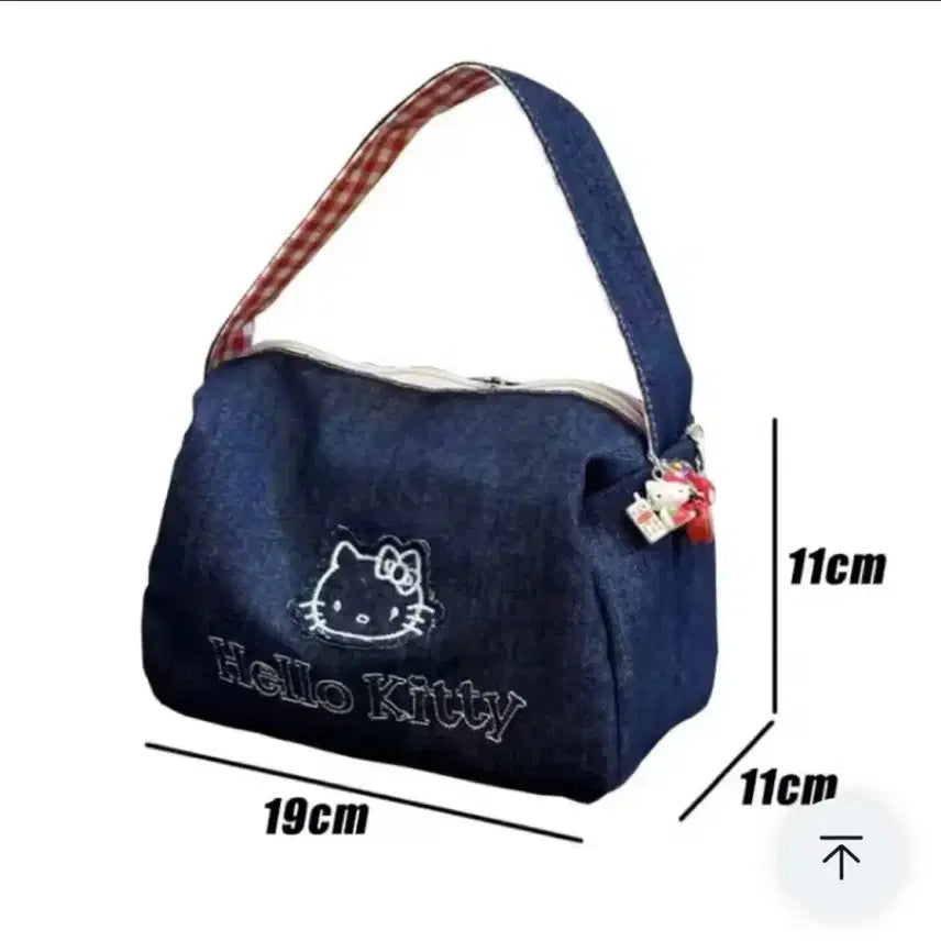 [BUNJANG] Hello Kitty Denim Tote Bag / 헬로키티 데님 토트백 가방 새상품