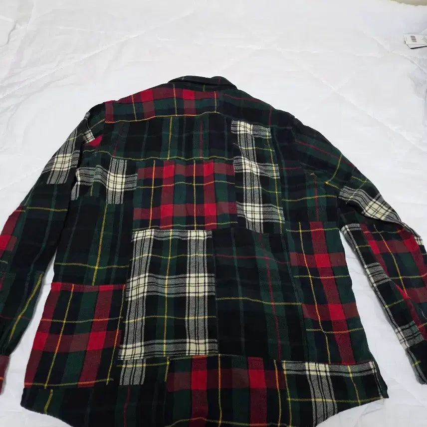 [BUNJANG] Polo Ralph Lauren Patchwork Flannel Shirt XL / 폴로 랄프로렌 패치워크 플란넬 셔츠