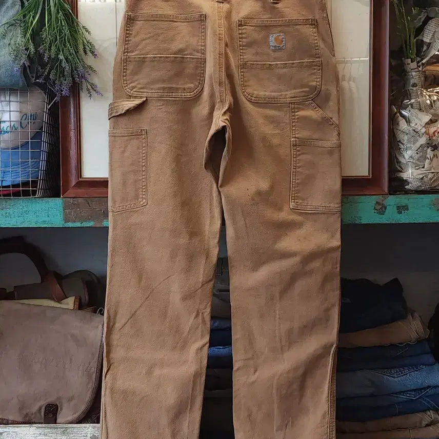 [BUNJANG] Carhartt Double Knee Canvas Work Pants (Brown, 33x32) / 칼하트 워크팬츠 칼하트 더블니 캔버스 브라운 33x32