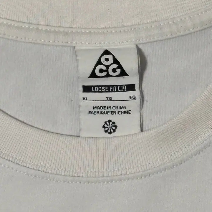 [BUNJANG] Nike ACG White Round T-Shirt XL / Nike ACG 나이키 화이트 라운드 반팔
