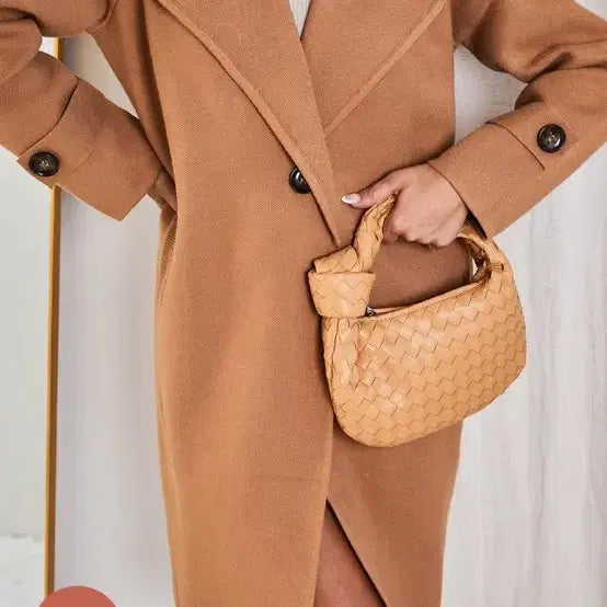 [BUNJANG] Esther &amp; Co. Camel Double-Button Wool Coat / 에스더앤코 카멜 코트