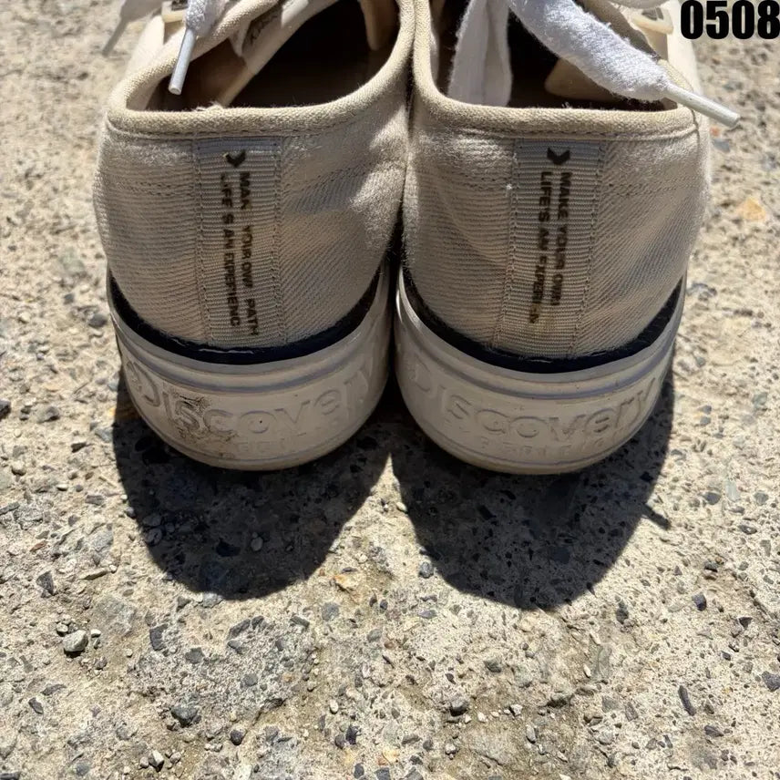 [BUNJANG] Discovery Canvas Sneakers Ivory / 디스커버리 캔버스 스니커즈 아이보리 270