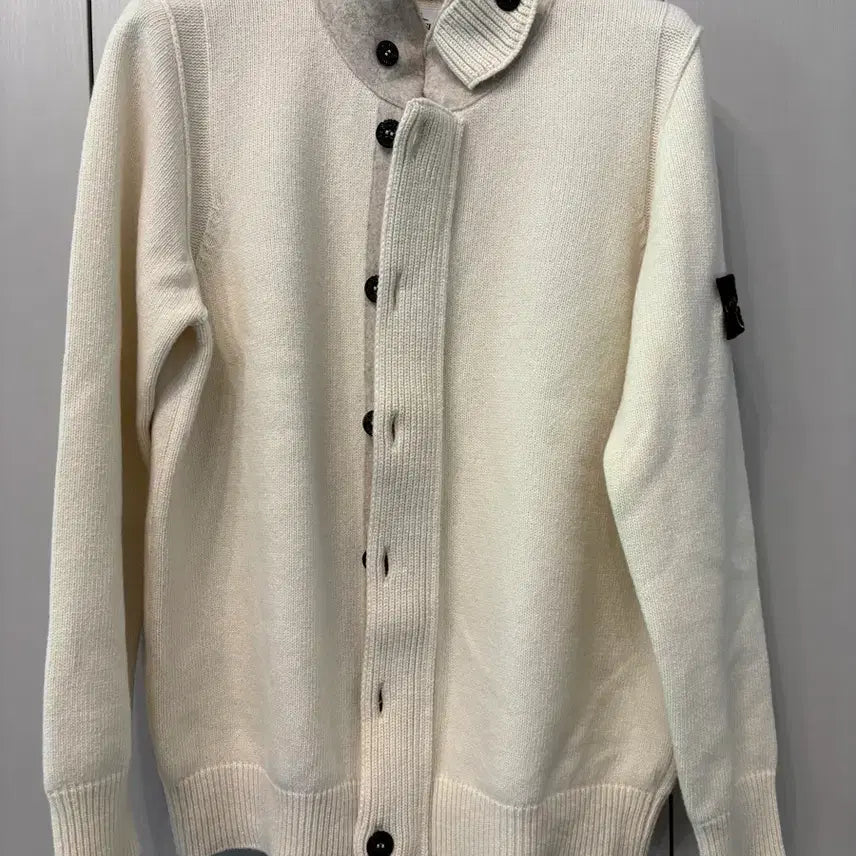 [BUNJANG] Stone Island Zip-Up Cardigan Ivory / (xxl)스톤아일랜드 니트집업 가디건 아이보리