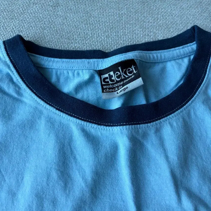 [BUNJANG] TICKET Aquarium Ringer T-shirt L / 테켓 아쿠아리움 링거티 L
