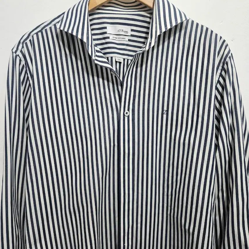 [BUNJANG] S.T. Dupont Striped Classic Shirt Size 100 / 에스티듀퐁 스트라이프 클래식 셔츠 100