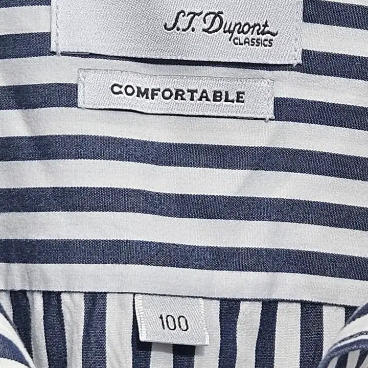 [BUNJANG] S.T. Dupont Striped Classic Shirt Size 100 / 에스티듀퐁 스트라이프 클래식 셔츠 100