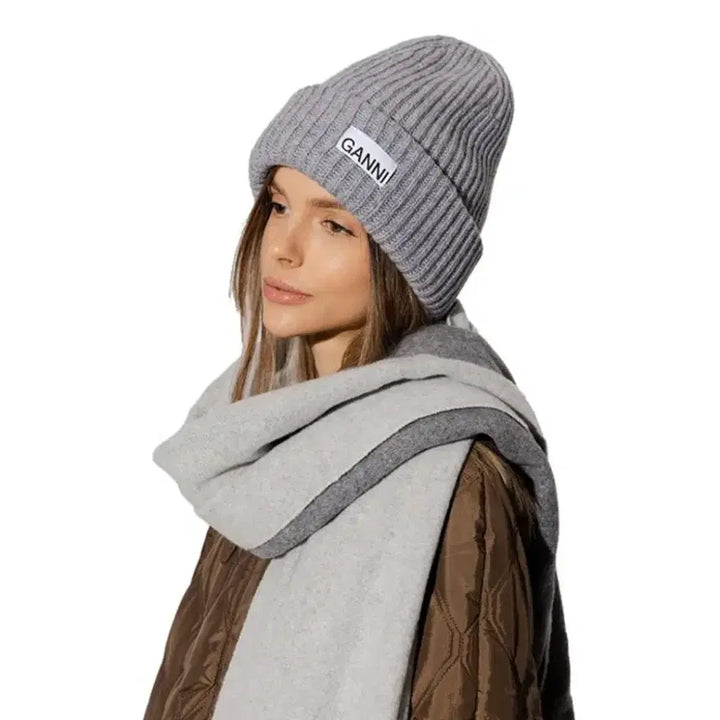 [BUNJANG] GANNI Signature Rib Beanie / 가니 GANNI 23 시그니처 립 비니