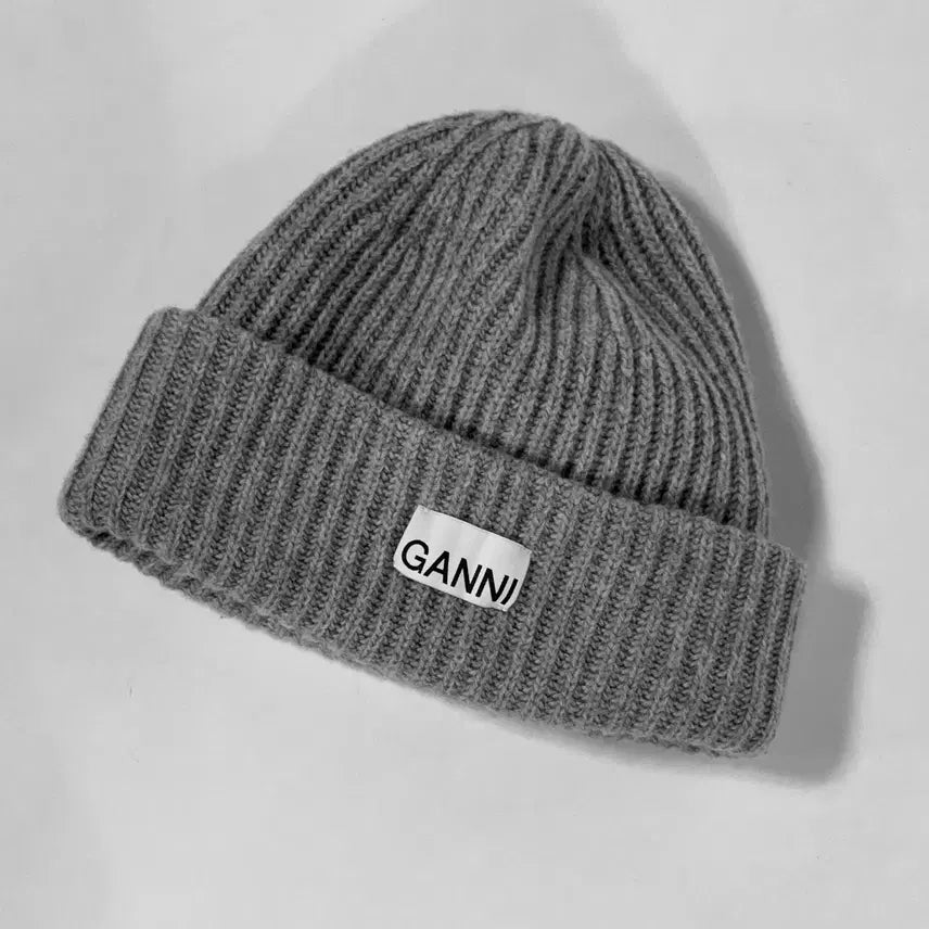 [BUNJANG] GANNI Signature Rib Beanie / 가니 GANNI 23 시그니처 립 비니