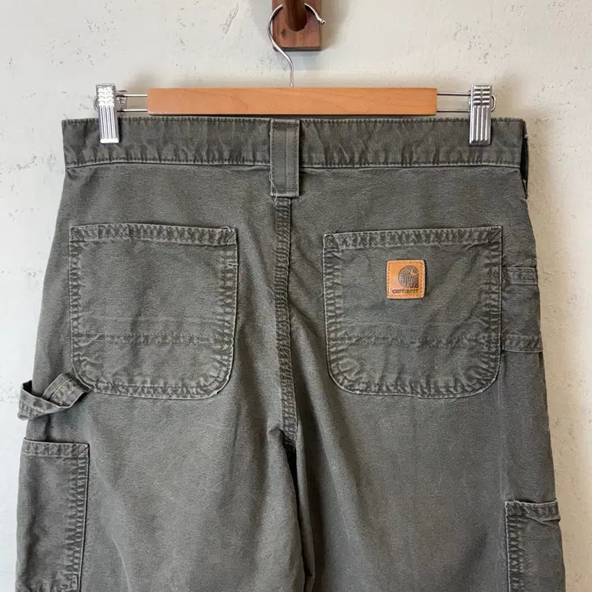 [BUNJANG] Carhartt WIP Single Knee Moss Green Relaxed Fit Work Pants / [30] 칼하트 싱글니 덩가리핏 모스 그린 워크팬츠