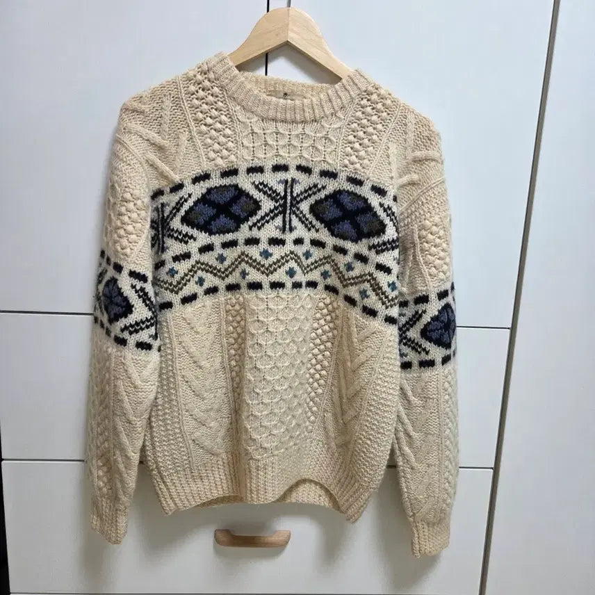 [BUNJANG] Ivory Knit Sweater M Size / 아이보리 니트 M