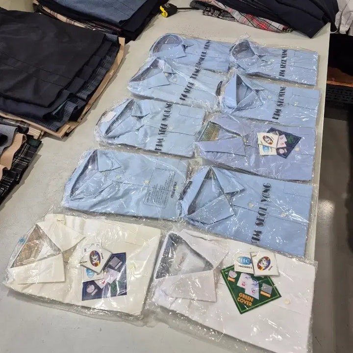 [SOLD OUT] 신품남성 교복긴팔셔츠 사이즈100미만 10장