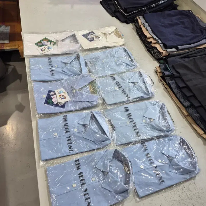 [SOLD OUT] 신품남성 교복긴팔셔츠 사이즈100미만 10장