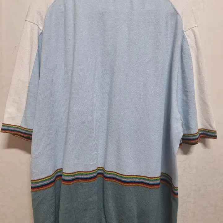 [BUNJANG] Paul Smith Multi Stripe Knit Polo Shirt XL / 폴스미스 멀티 스트라이프 니트 폴로