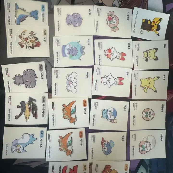 [BUNJANG] Pokemon 30th Anniversary Sticker Set / 포켓몬 30주년 띠부실 포켓피스 일괄판매