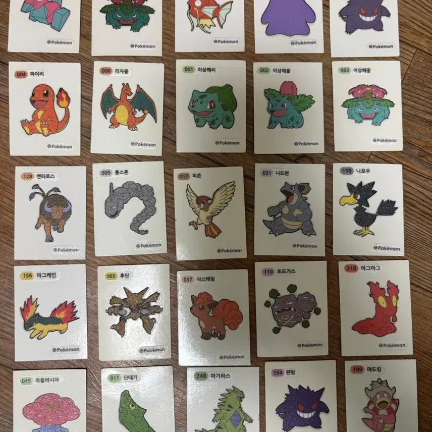 [BUNJANG] Pokemon Stick Seal Bundle Set (81 pcs) / 포켓몬 띠부띠부씰 81장 일괄