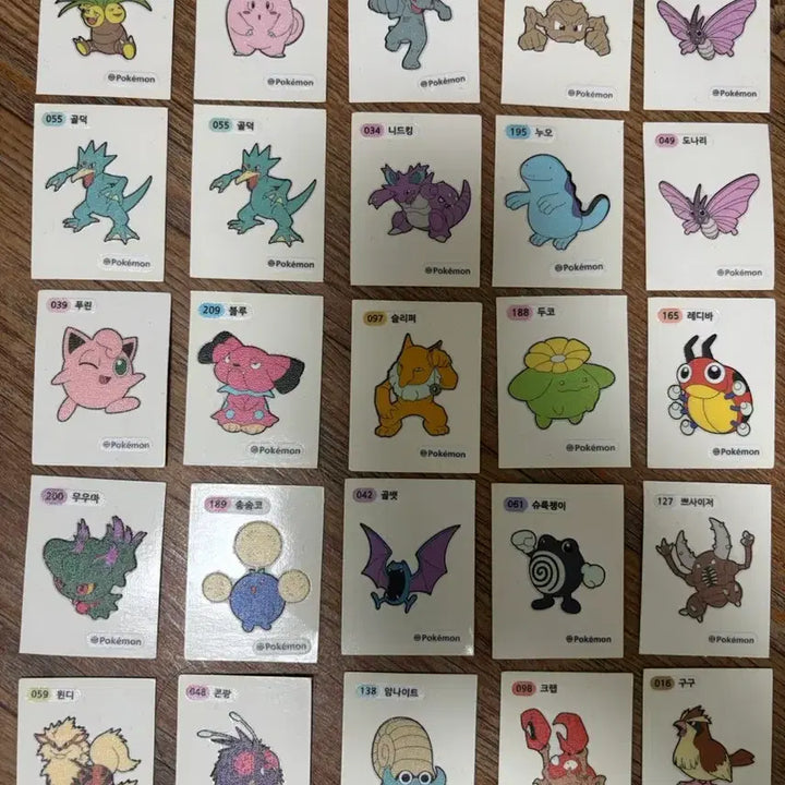 [BUNJANG] Pokemon Stick Seal Bundle Set (81 pcs) / 포켓몬 띠부띠부씰 81장 일괄