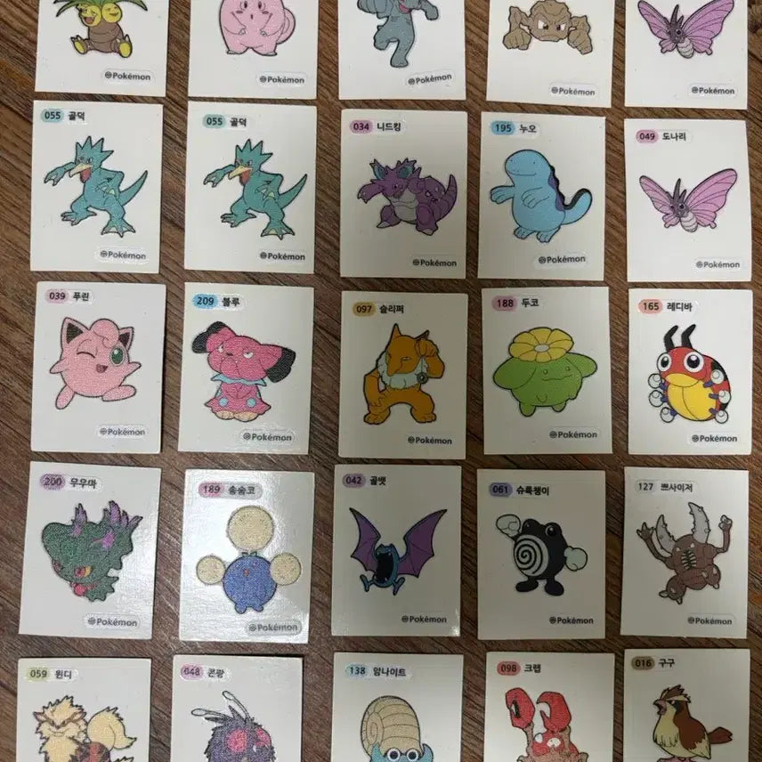 [BUNJANG] Pokemon Stick Seal Bundle Set (81 pcs) / 포켓몬 띠부띠부씰 81장 일괄