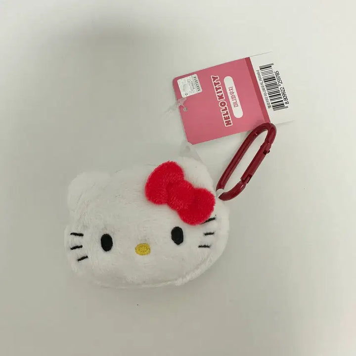 [BUNJANG] Sanrio Hello Kitty Face Carabiner Mini Pouch Keychain / (새상품) 산리오 키티 페이스 카라비너 미니파우치 키링