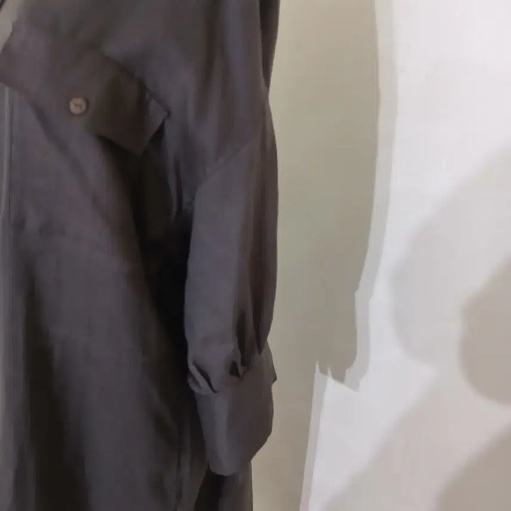 [BUNJANG] Celeb Shop Linen Long Jacket / 021 셀렙샵 마소재 롱자켓 77~88