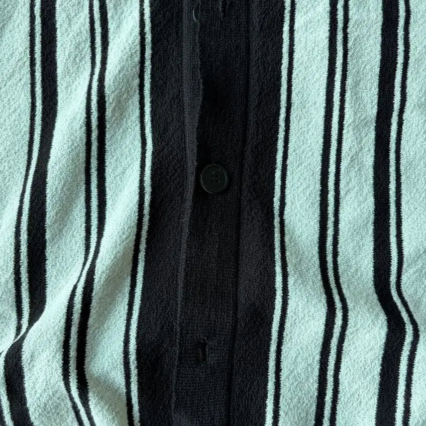 [BUNJANG] Nitted Ready Short-Sleeve Button-Up Shirt / 니티드 레디 반팔 버튼업 셔츠
