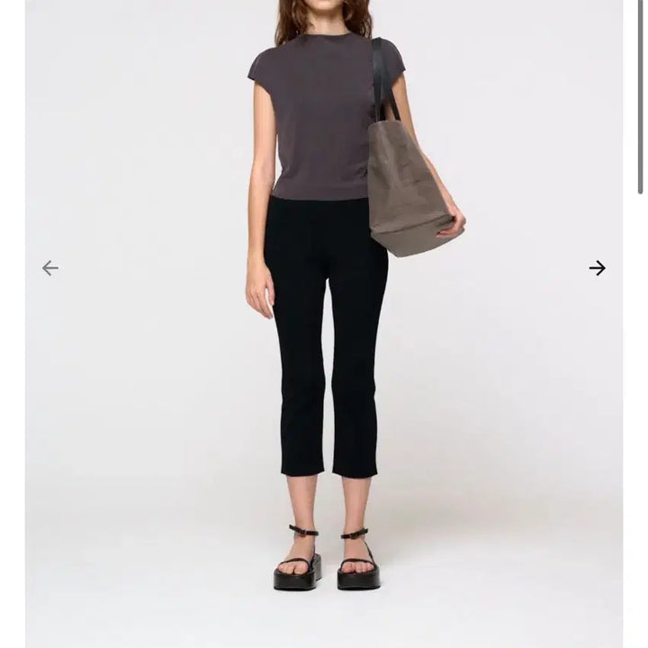 [BUNJANG] Amomento Mock Neck Top Charcoal Size 0 / 아모멘토 모크넥 탑 차콜