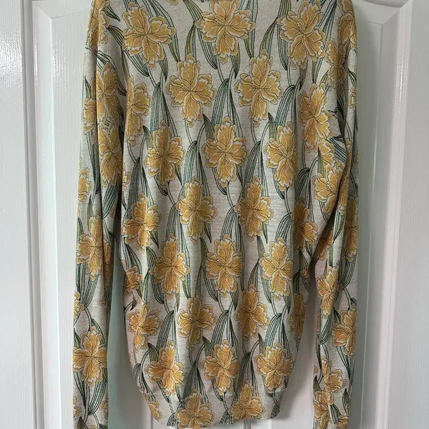 [BUNJANG] OIILLY Floral Pattern Knit Sweater / OIILLY 플라워 패턴 니트