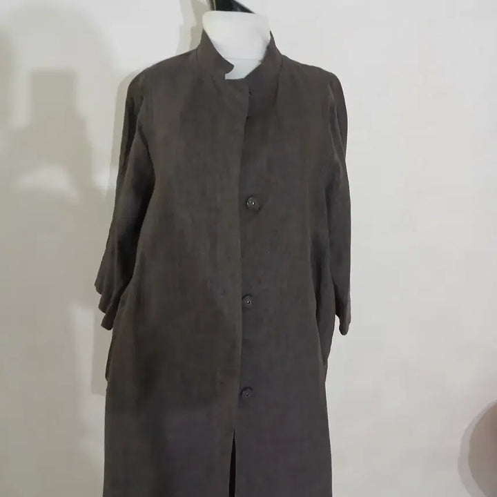 [BUNJANG] Aizd Baba Linen Long Jacket / 아이잗바바 마소재 롱자켓
