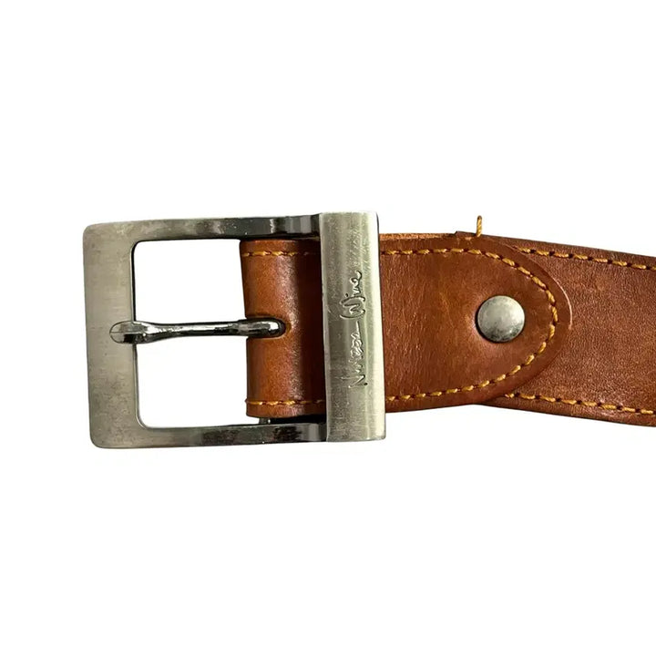 [BUNJANG] Number (N)ine Engraved Leather Belt Brown / Number (N)ine 레더 벨트 브라운