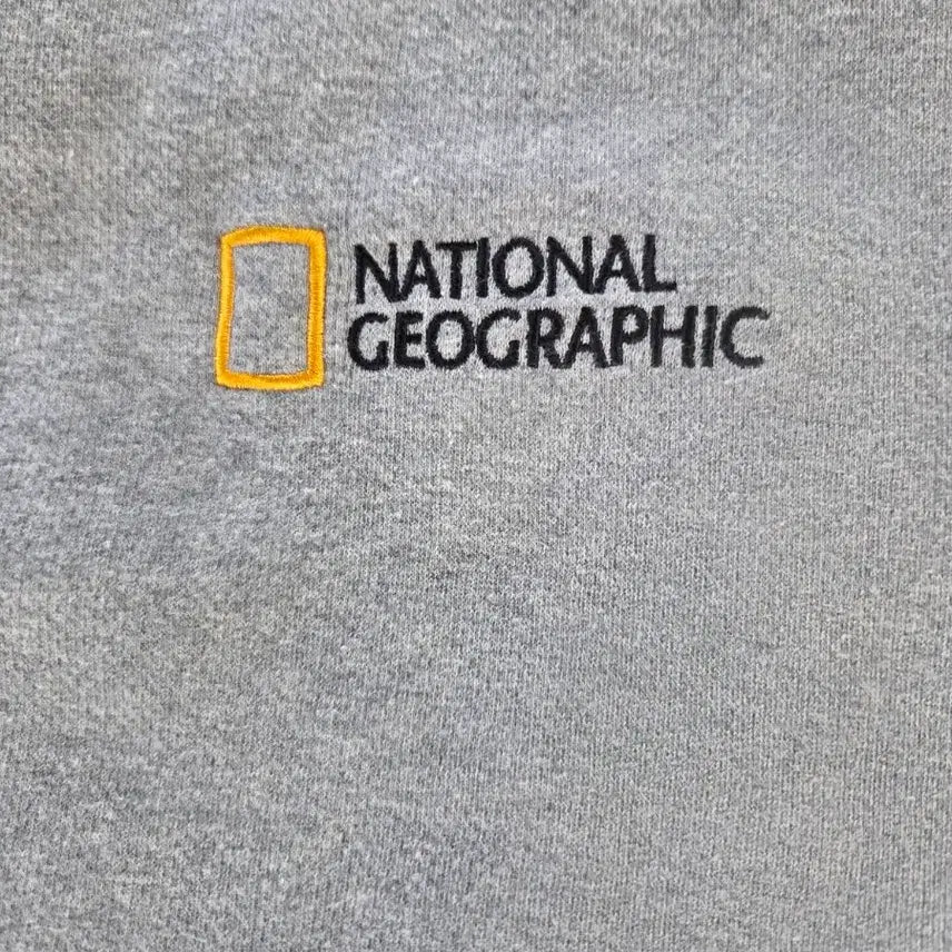 [BUNJANG] National Geographic Sweatshirt Gray / 내셔널지오그래픽 맨투맨 티셔츠 회색