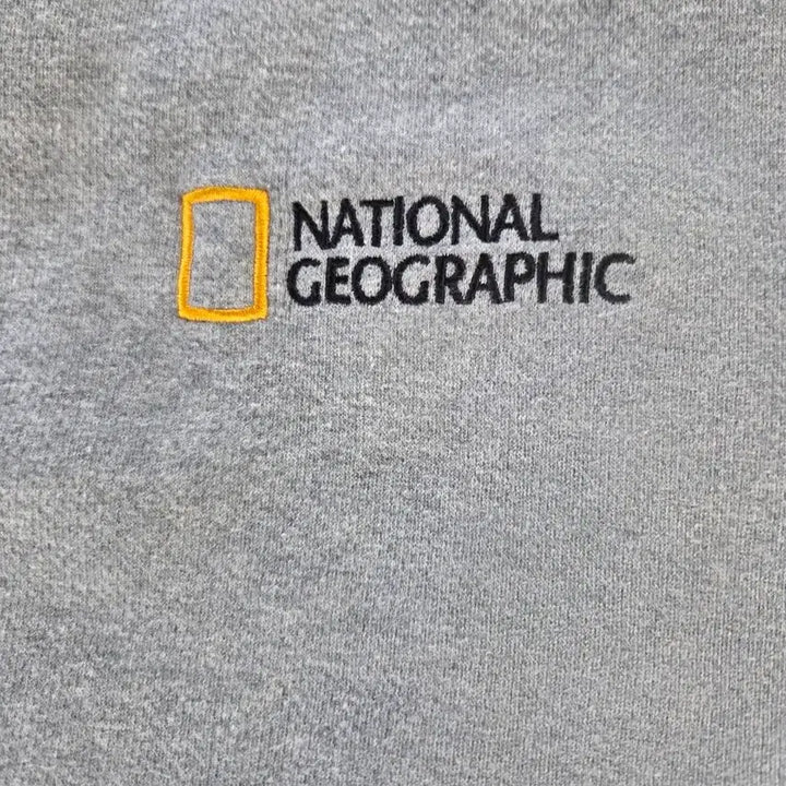 [BUNJANG] National Geographic Sweatshirt Gray / 내셔널지오그래픽 맨투맨 티셔츠 회색