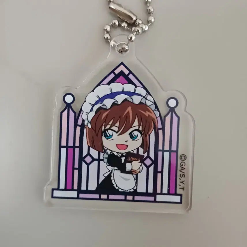 [BUNJANG] Detective Conan Ai Haibara Red Rose Keychain / 명탐정코난 하이바라 아이 홍장미 키링