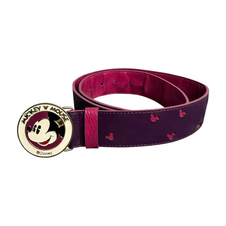 [BUNJANG] Disney Mickey Mouse Purple Belt / 디즈니 미키마우스 벨트 퍼플