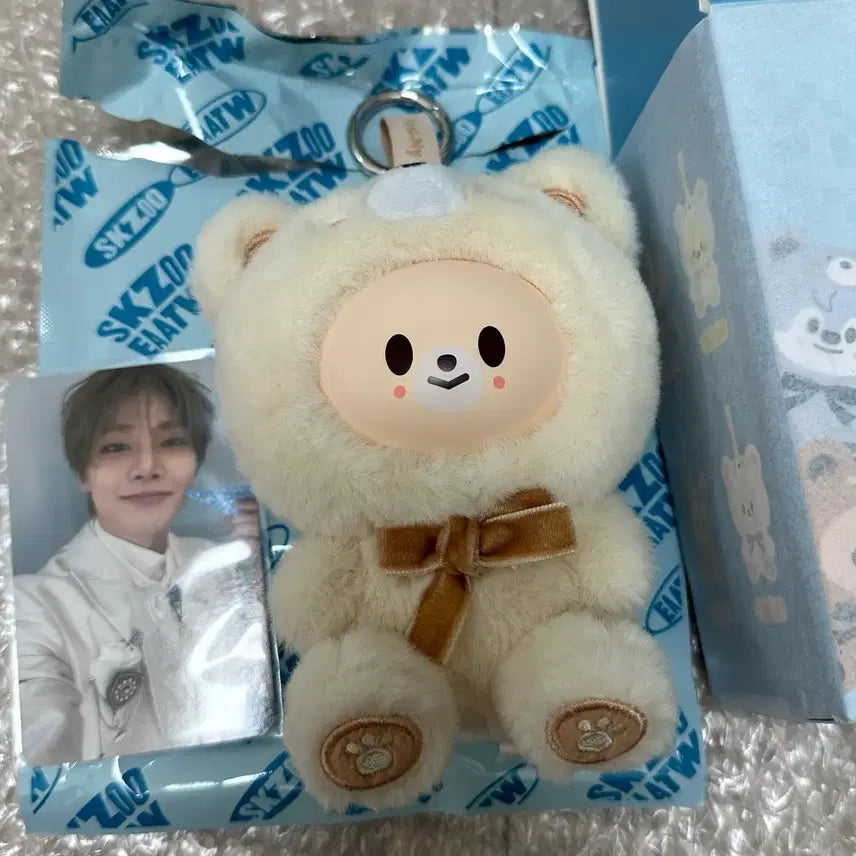 [BUNJANG] SKZOO Foxiny Charm + I.N. Lucky Draw Photocard / 스키주 시크릿 키링 폭시니(아이엔 특전 포카 포함)