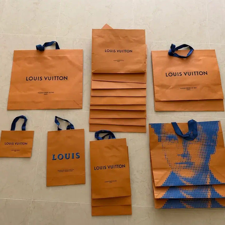 [BUNJANG] Louis Vuitton Shopping Bags Collection (20 pcs) / 루이비통 쇼핑백 모음