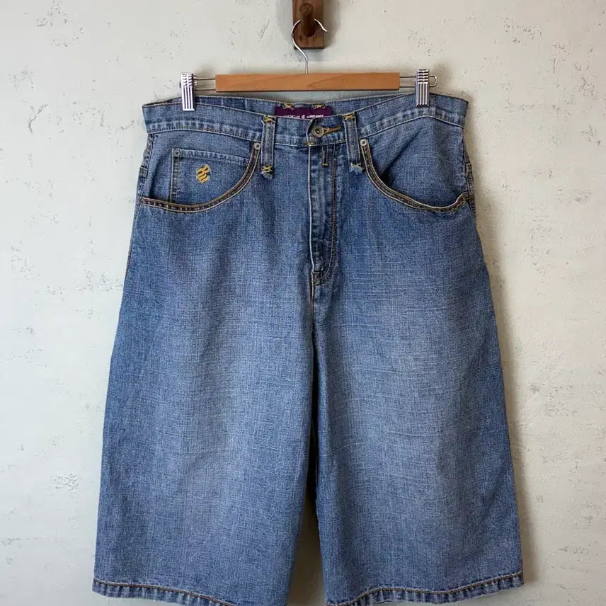 [BUNJANG] Rocawear 90s Old School Bermuda Denim Pants Size 34 / [34] 로카웨어 90s 올드스쿨 버뮤다 데님팬츠