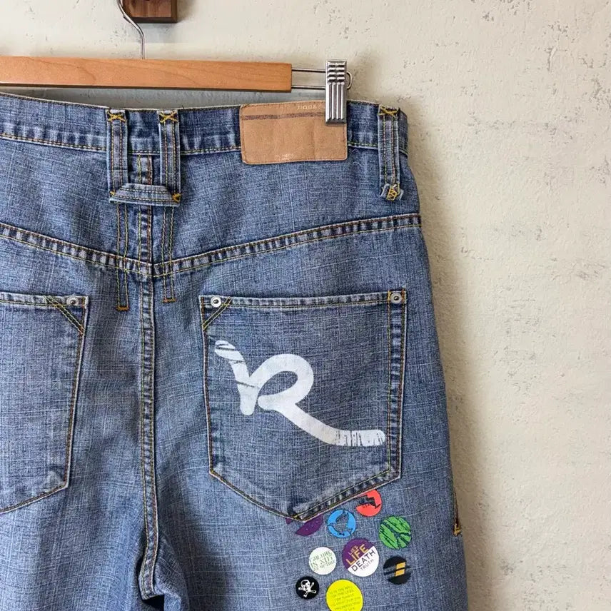 [BUNJANG] Rocawear 90s Old School Bermuda Denim Pants Size 34 / [34] 로카웨어 90s 올드스쿨 버뮤다 데님팬츠
