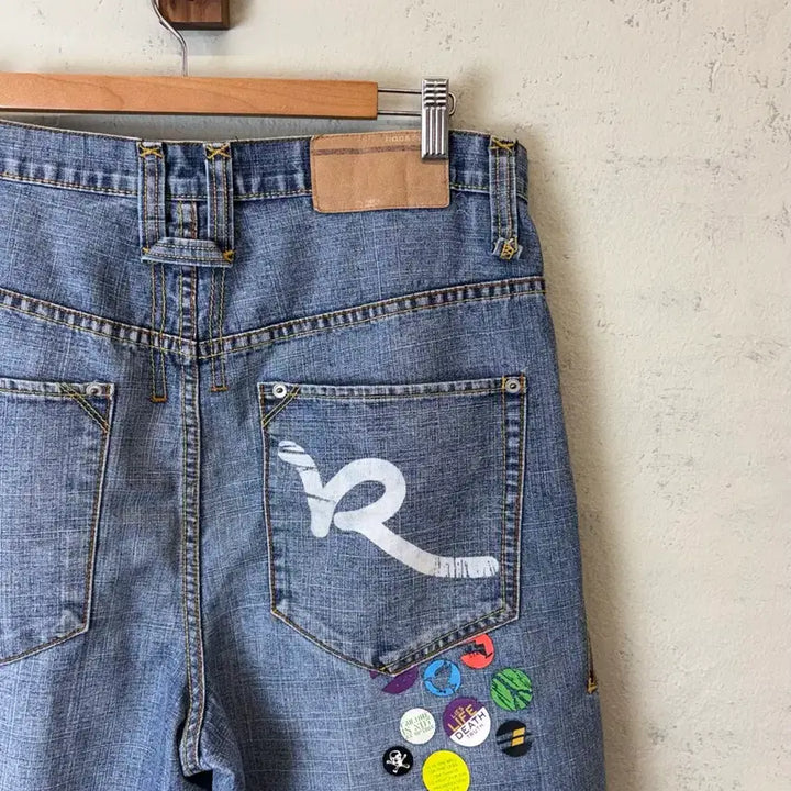 [BUNJANG] Rocawear 90s Old School Bermuda Denim Pants Size 34 / [34] 로카웨어 90s 올드스쿨 버뮤다 데님팬츠