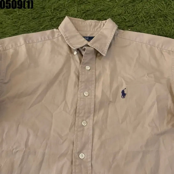 [BUNJANG] Polo Ralph Lauren Beige Short-Sleeve Shirt L / 폴로 랄프로렌 베이지 반팔 셔츠 L
