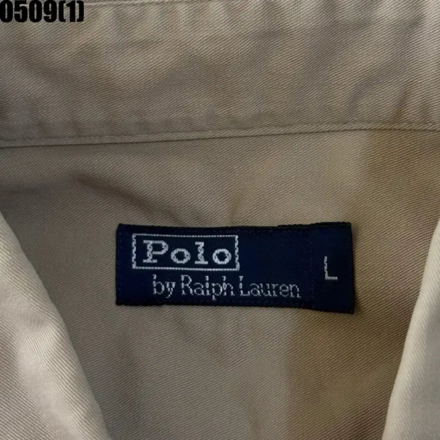 [BUNJANG] Polo Ralph Lauren Beige Short-Sleeve Shirt L / 폴로 랄프로렌 베이지 반팔 셔츠 L