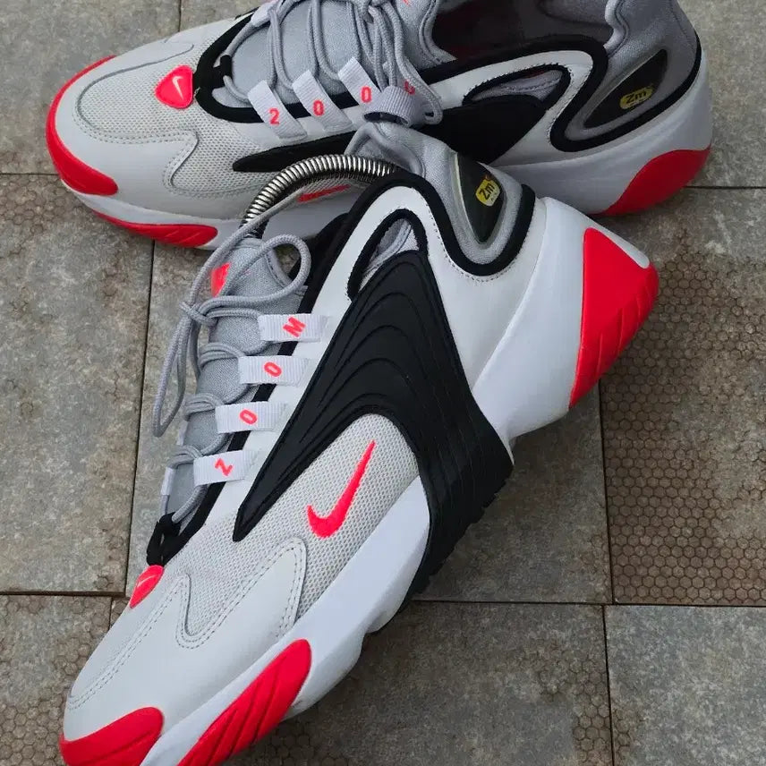 [BUNJANG] Nike Zoom 2K White/Black/Red Sneakers Size 270 / (270)나이키 줌 2k 흰검빨 스니커즈