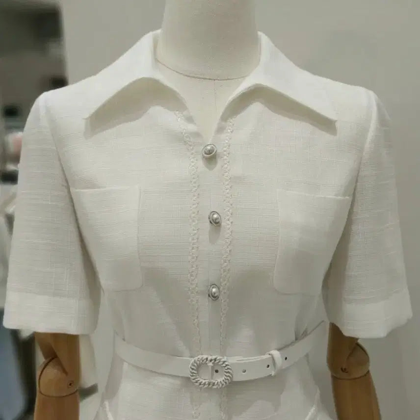[BUNJANG] It Michaa Belted Flare Dress / (졸업식, 상견례룩) 잇미샤 it michaa 벨티드 플레어 원피스 (벨