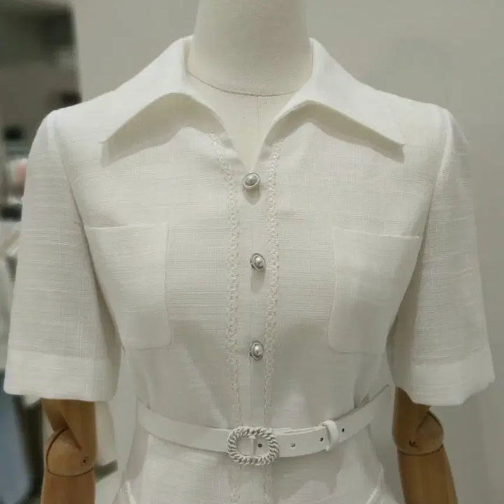 [BUNJANG] It Michaa Belted Flare Dress / (졸업식, 상견례룩) 잇미샤 it michaa 벨티드 플레어 원피스 (벨