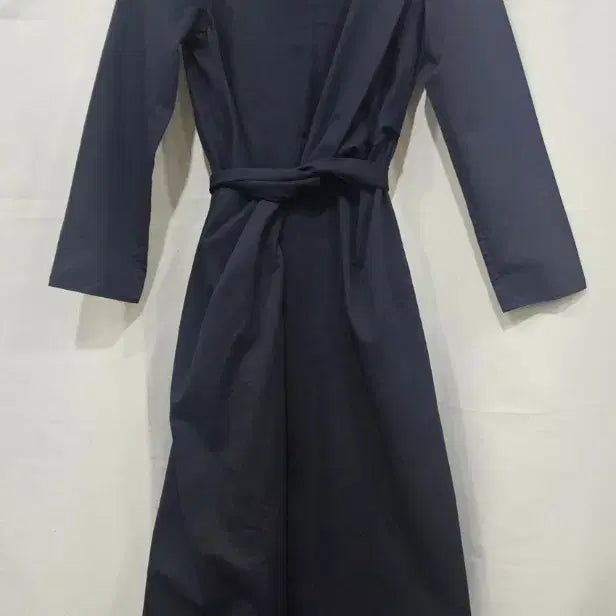 [BUNJANG] COS Black Cotton Asymmetrical Wrap Long Dress / COS 코스 블랙  롱 원피스