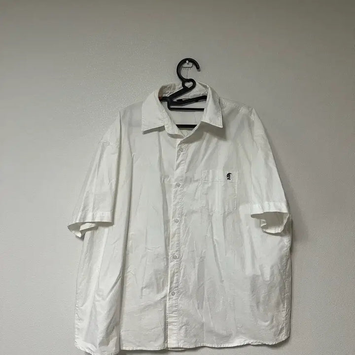 [BUNJANG] Trillion White Short Sleeve Shirt / 트릴리온 화이트 반팔 셔츠