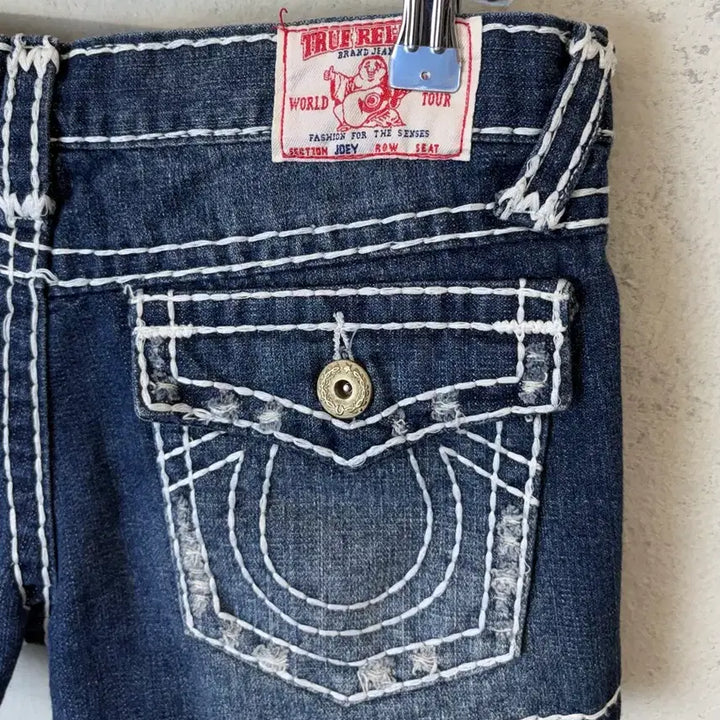 [BUNJANG] True Religion Y2K Vintage Denim Shorts (Women&